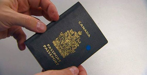 Man holding his Canadian passport Your passport to trouble-free travel
