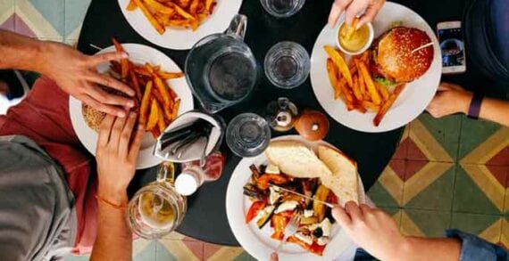 Dining in a restaurant Standing up for vaccine skeptics